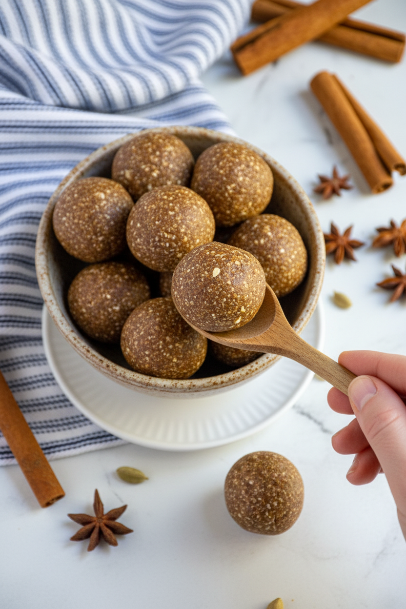Easy Chai Spiced Energy Balls - The Schmidty Wife