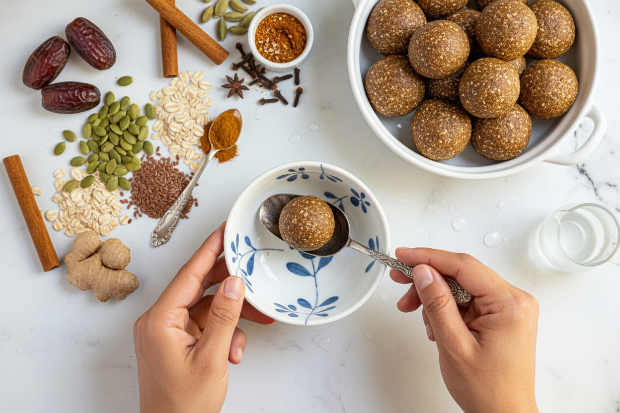 Easy Chai Spiced Energy Balls - The Schmidty Wife