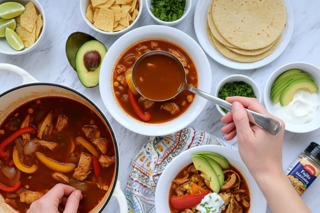 Chicken Fajita Soup - The Schmidty Wife