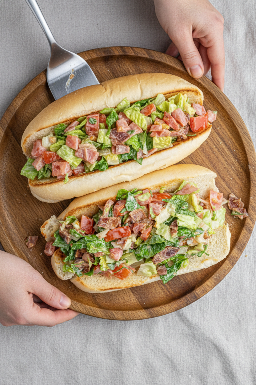 Easy Chopped BLT Sandwiches - The Schmidty Wife