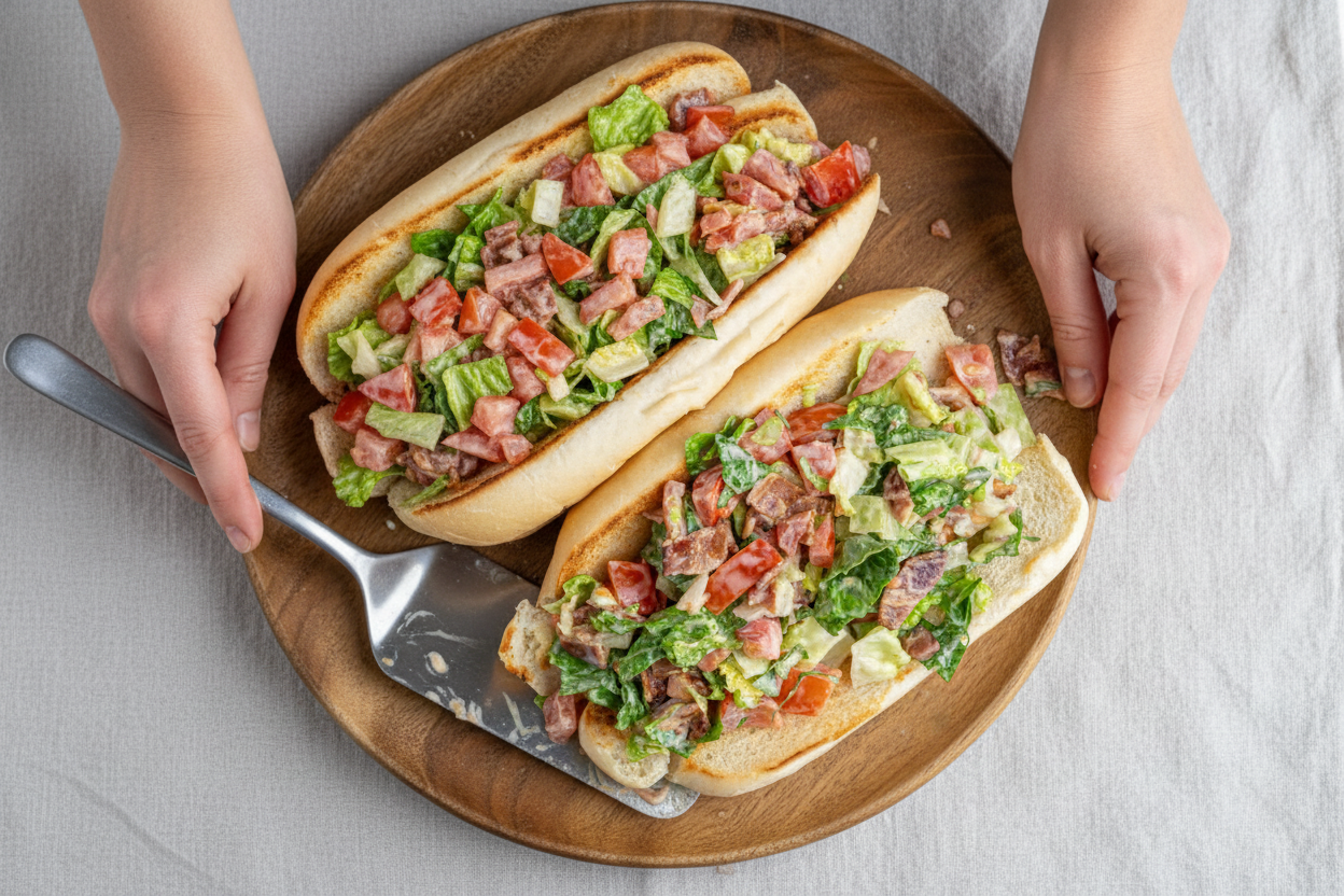 Easy Chopped BLT Sandwiches - The Schmidty Wife