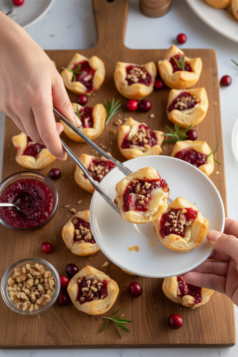 Easy Cranberry Brie Bites - The Schmidty Wife