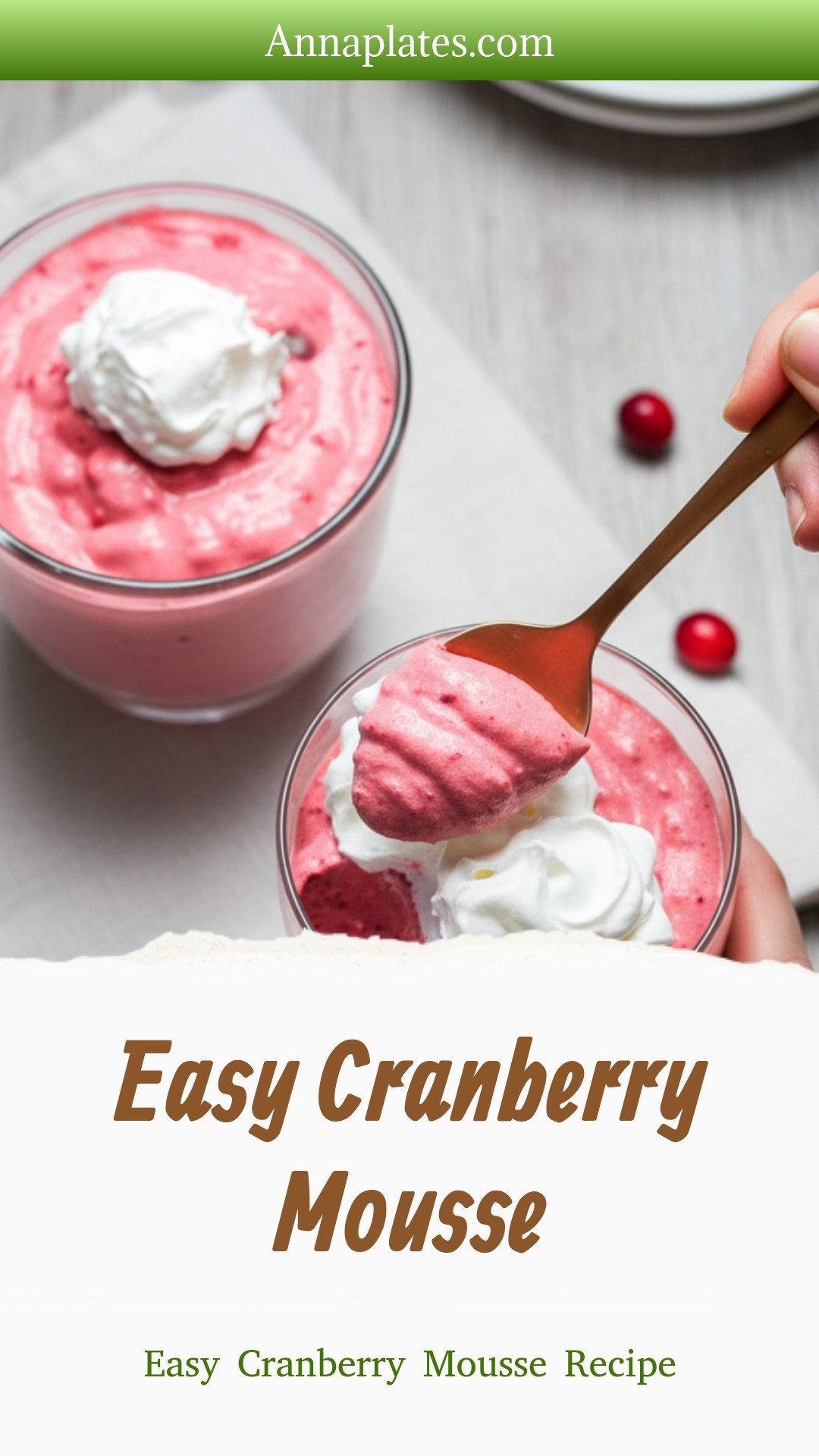 Easy Cranberry Mousse 