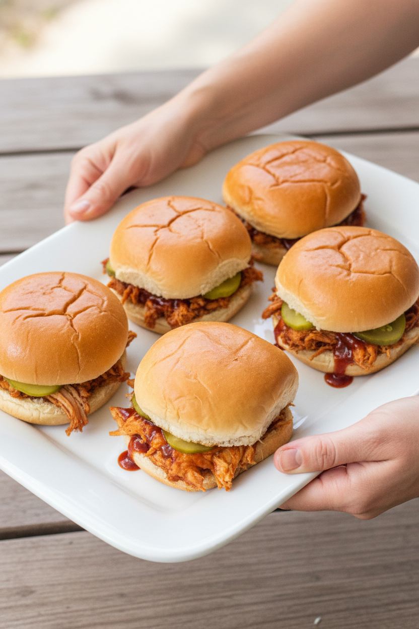 Easy Crockpot BBQ Sliders