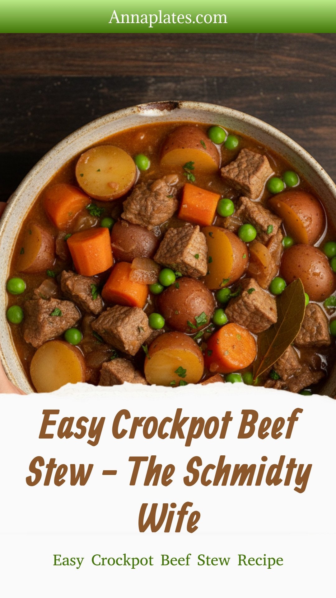 Easy Crockpot Beef Stew - The Schmidty Wife