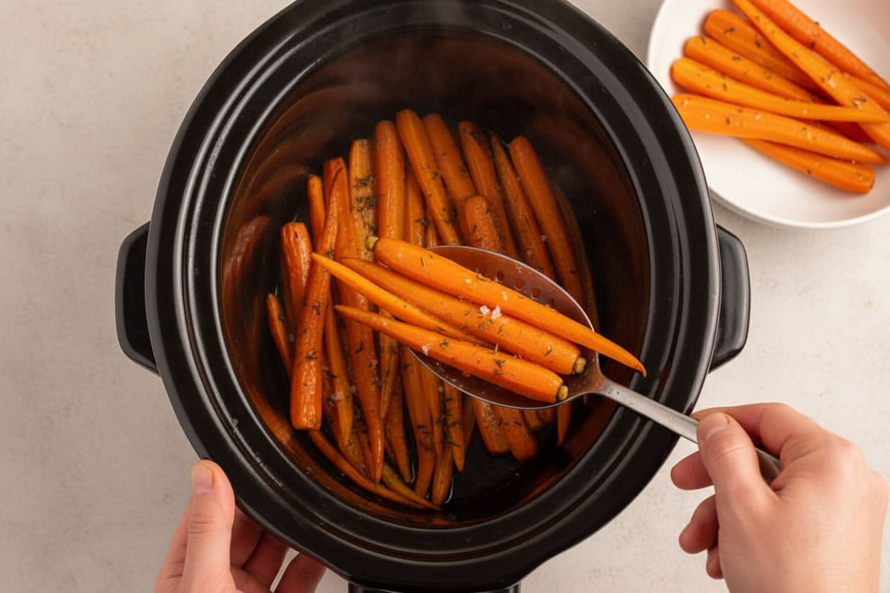 Easy Crockpot Carrots Recipe - The Schmidty Wife