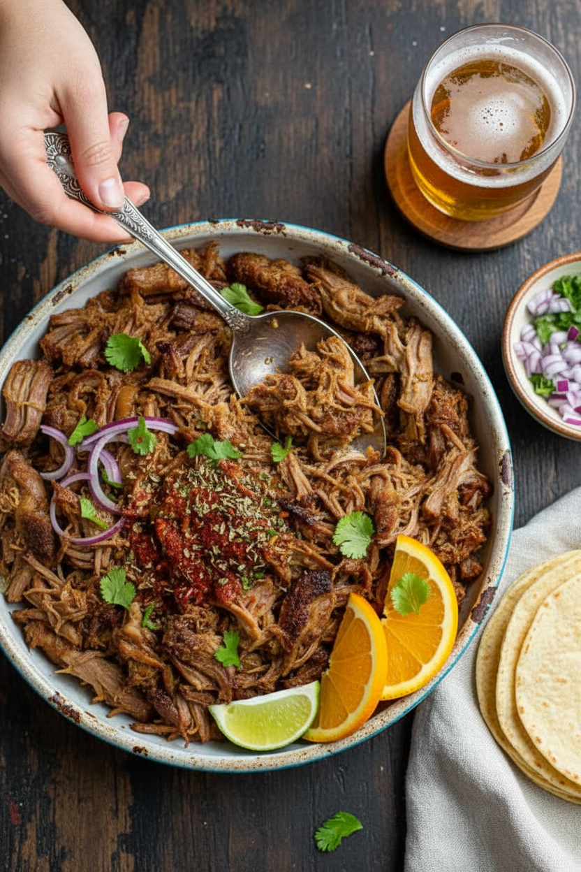 Easy Crockpot Pork Carnitas Recipe - The Schmidty Wife