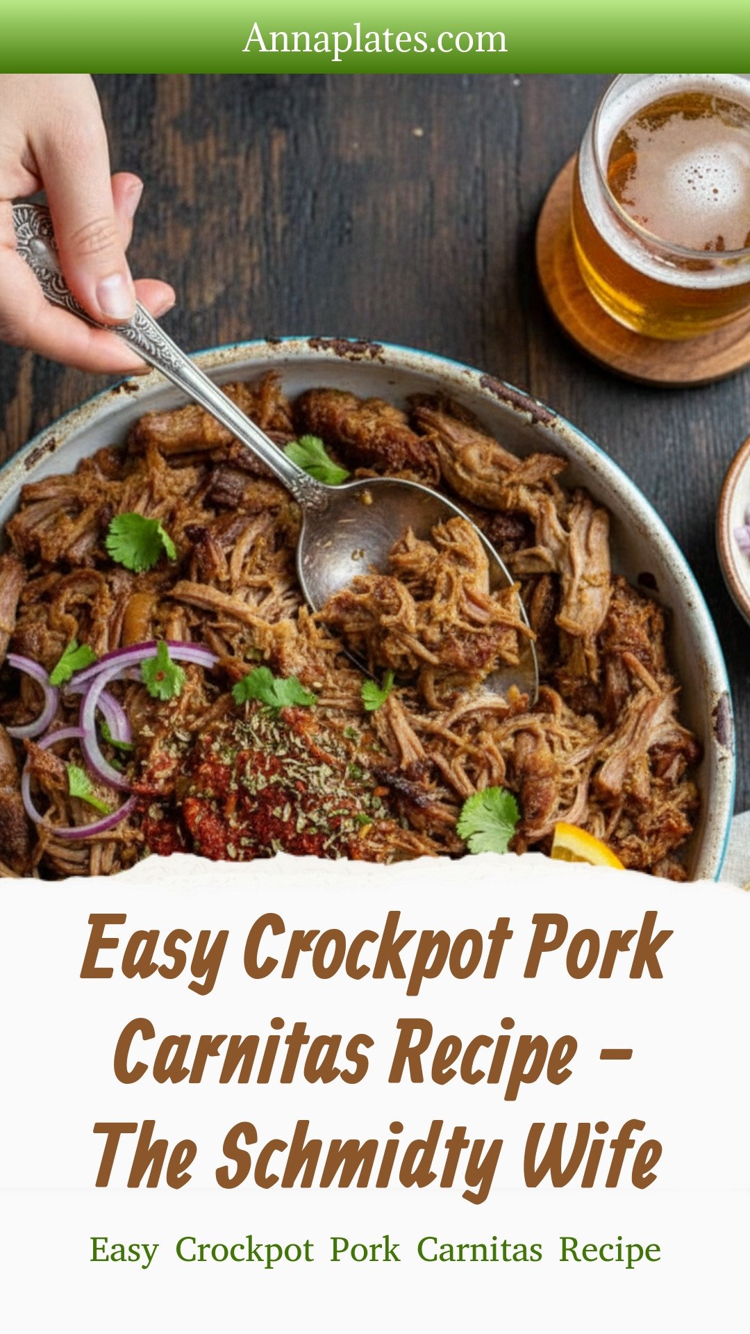 Easy Crockpot Pork Carnitas Recipe - The Schmidty Wife