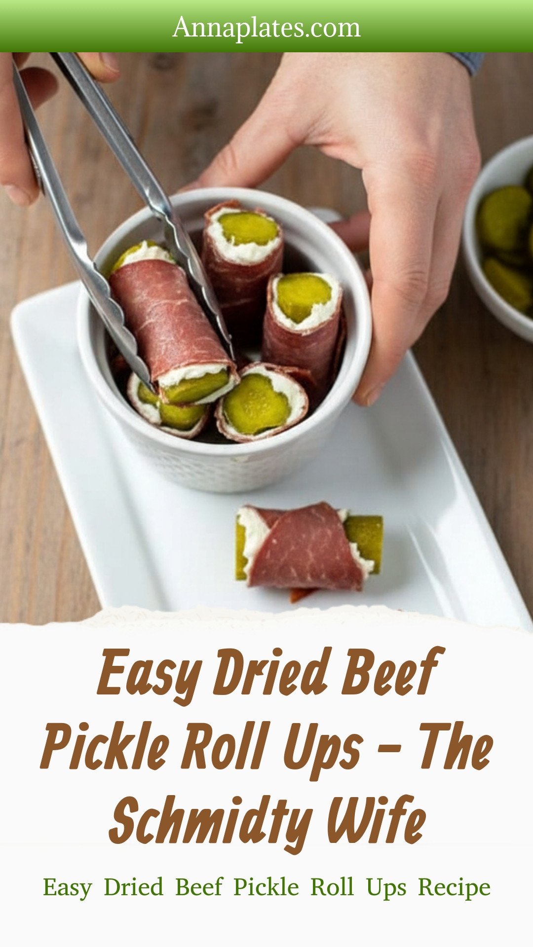 Easy Dried Beef Pickle Roll Ups - The Schmidty Wife