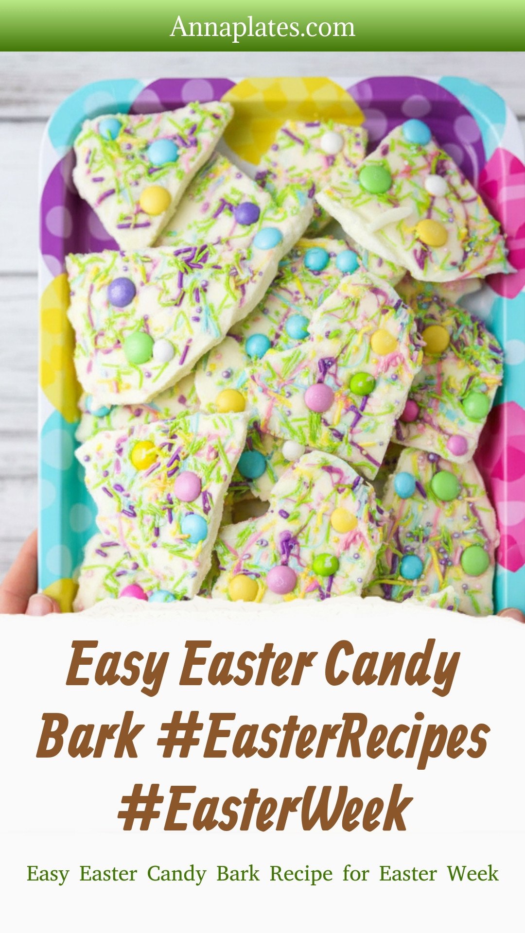 Easy Easter Candy Bark #EasterRecipes #EasterWeek