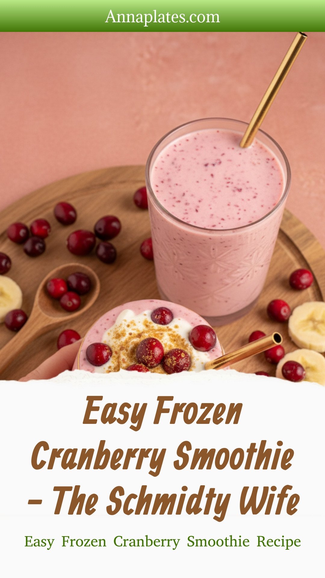 Easy Frozen Cranberry Smoothie - The Schmidty Wife