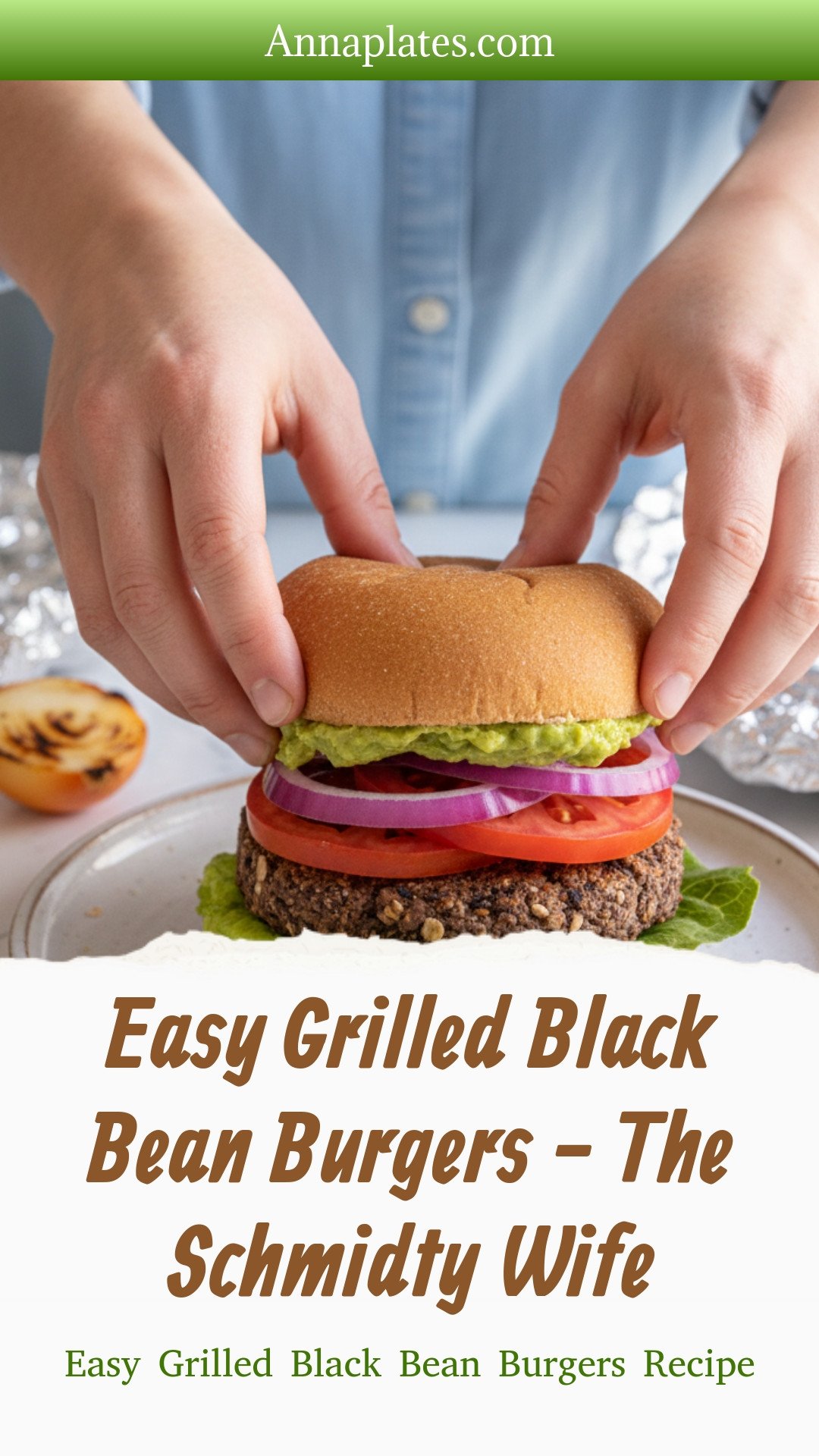 Easy Grilled Black Bean Burgers - The Schmidty Wife
