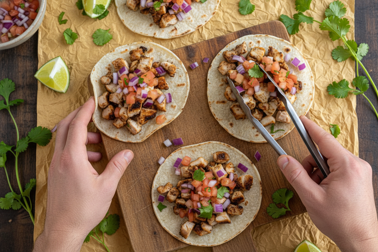 Easy Grilled Chicken Street Tacos - The Schmidty Wife