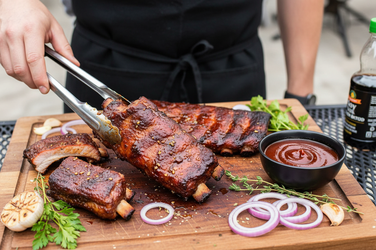 Easy Grilled Pork Ribs
