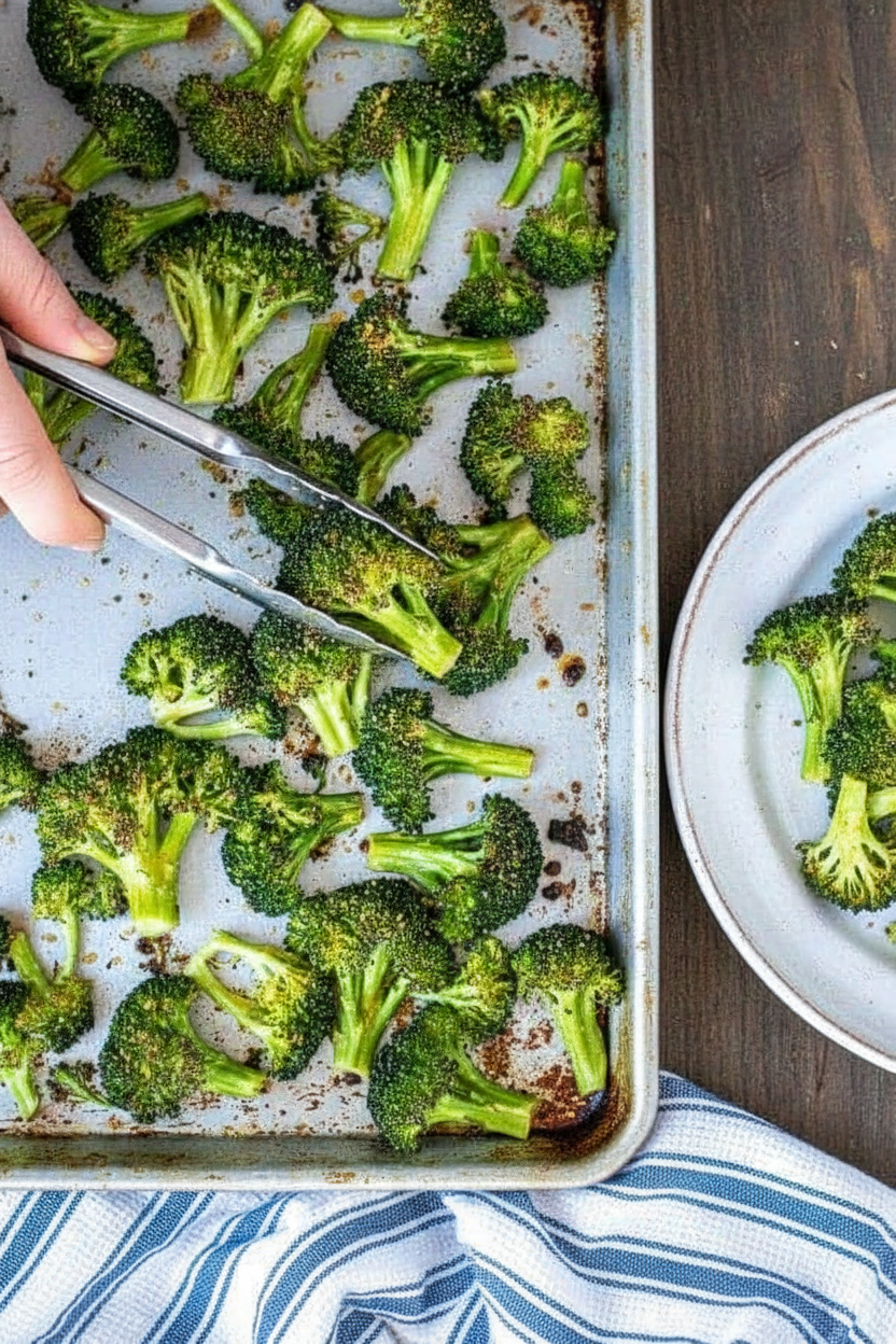 Easy & Healthy Oven Roasted Broccoli - The Schmidty Wife