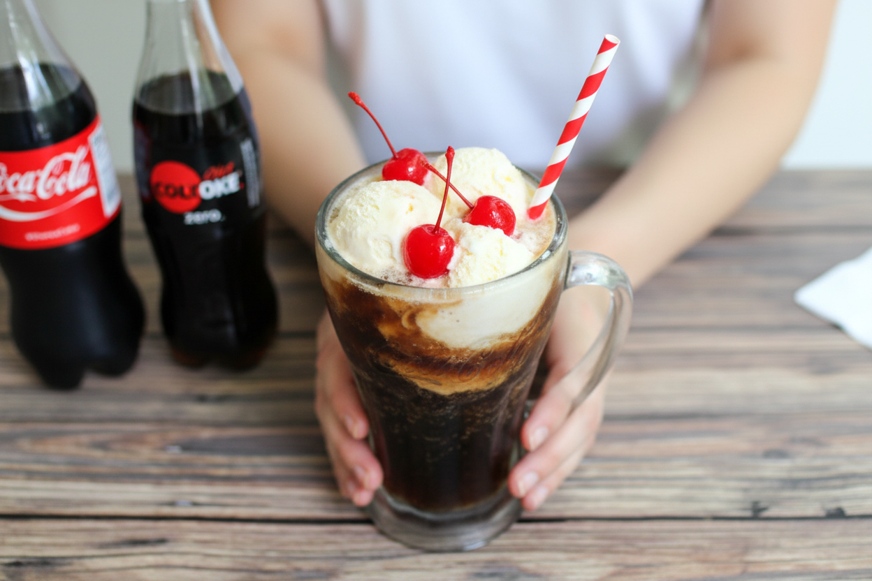 Simple Ice Cream Coke Floats Recipe