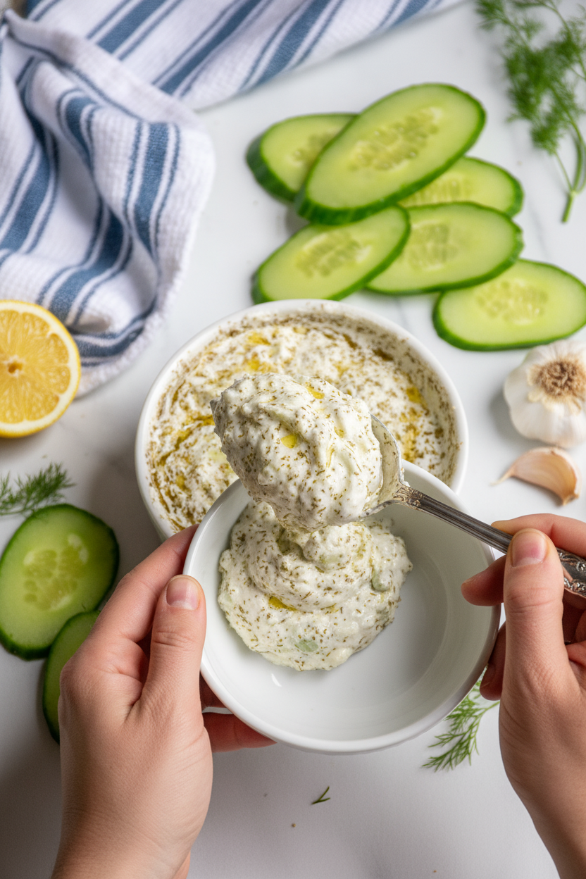 Easy Homemade Tzatziki Sauce Recipe - The Schmidty Wife