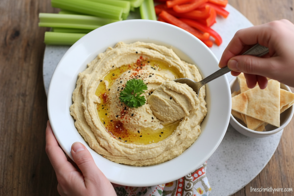 Easy Hummus - The Schmidty Wife