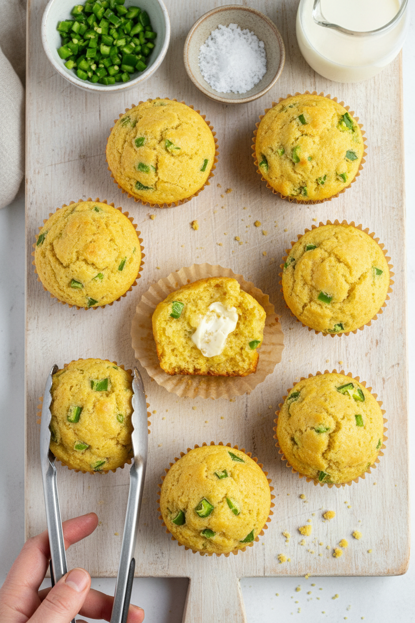 Easy Jalapeño Cornbread Muffins - The Schmidty Wife