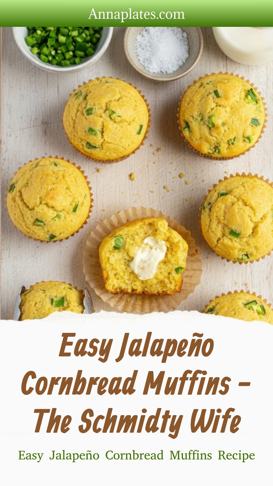 Easy Jalapeño Cornbread Muffins - The Schmidty Wife