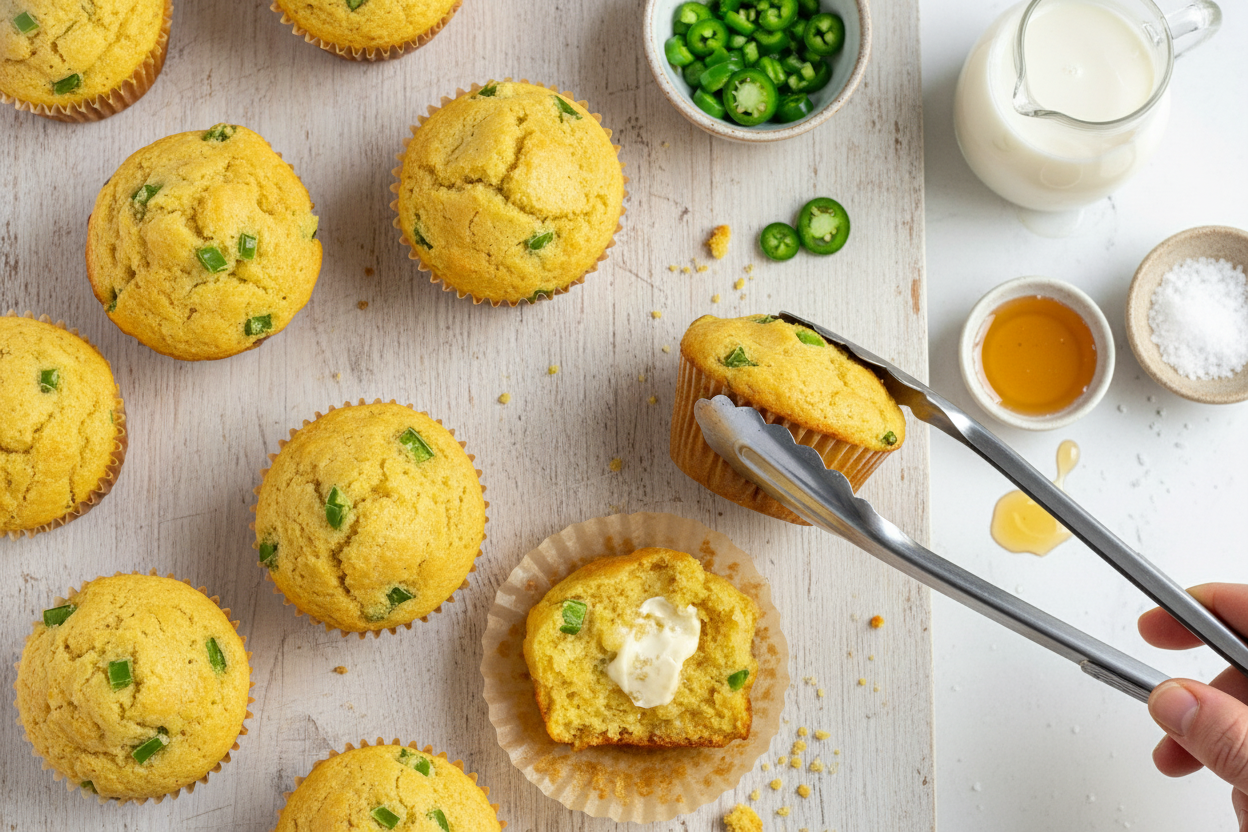 Easy Jalapeño Cornbread Muffins - The Schmidty Wife