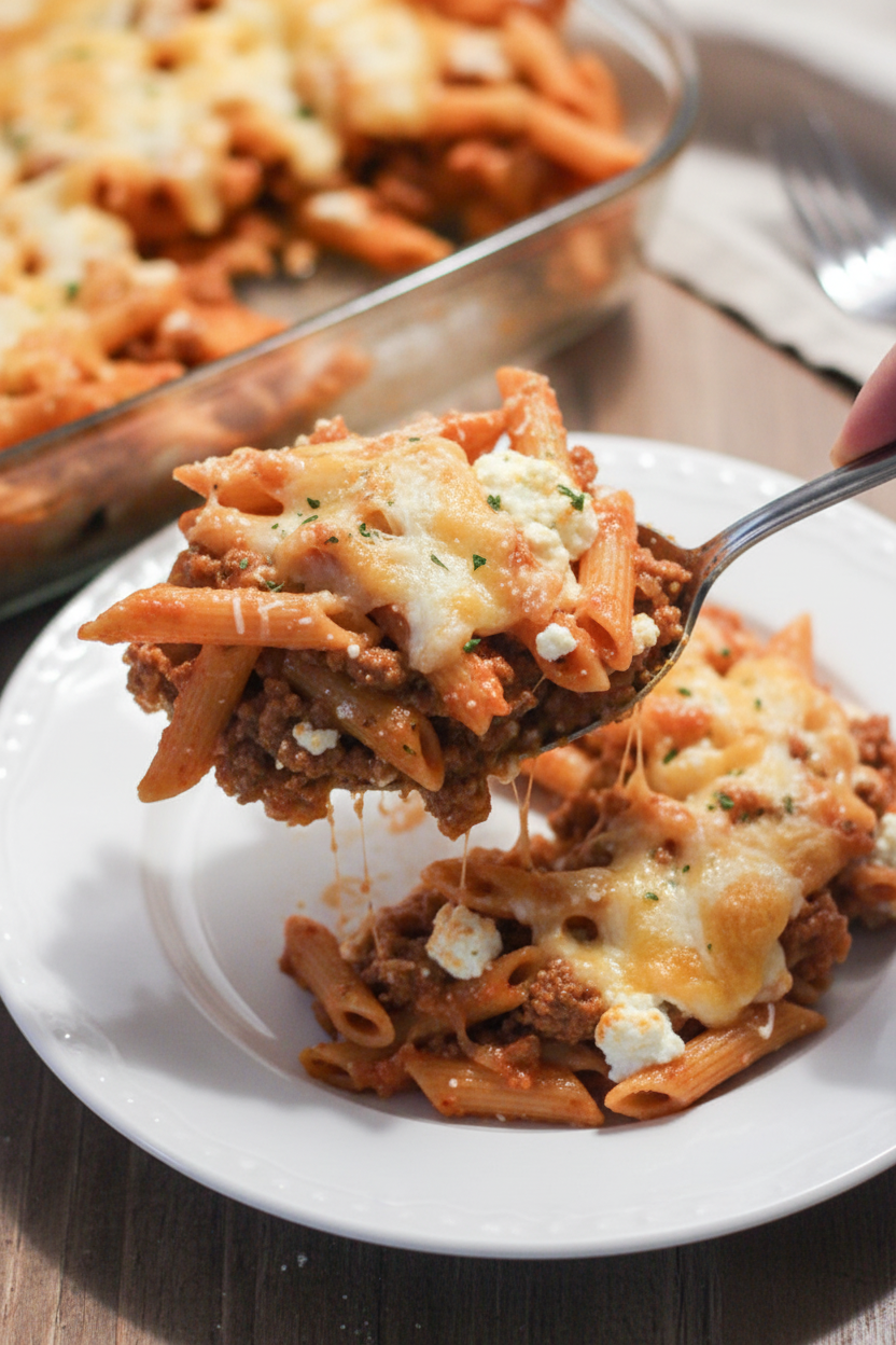 Lasagna Penne Pasta Casserole Recipe