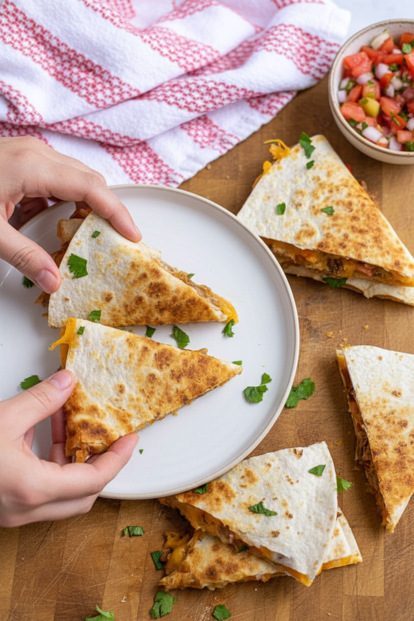 Easy Leftover Carnitas Quesadilla Recipe - The Schmidty Wife
