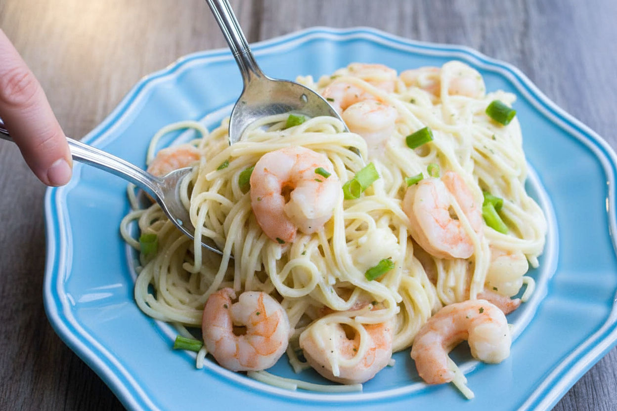 Easy Light Shrimp Scampi Pasta Recipe