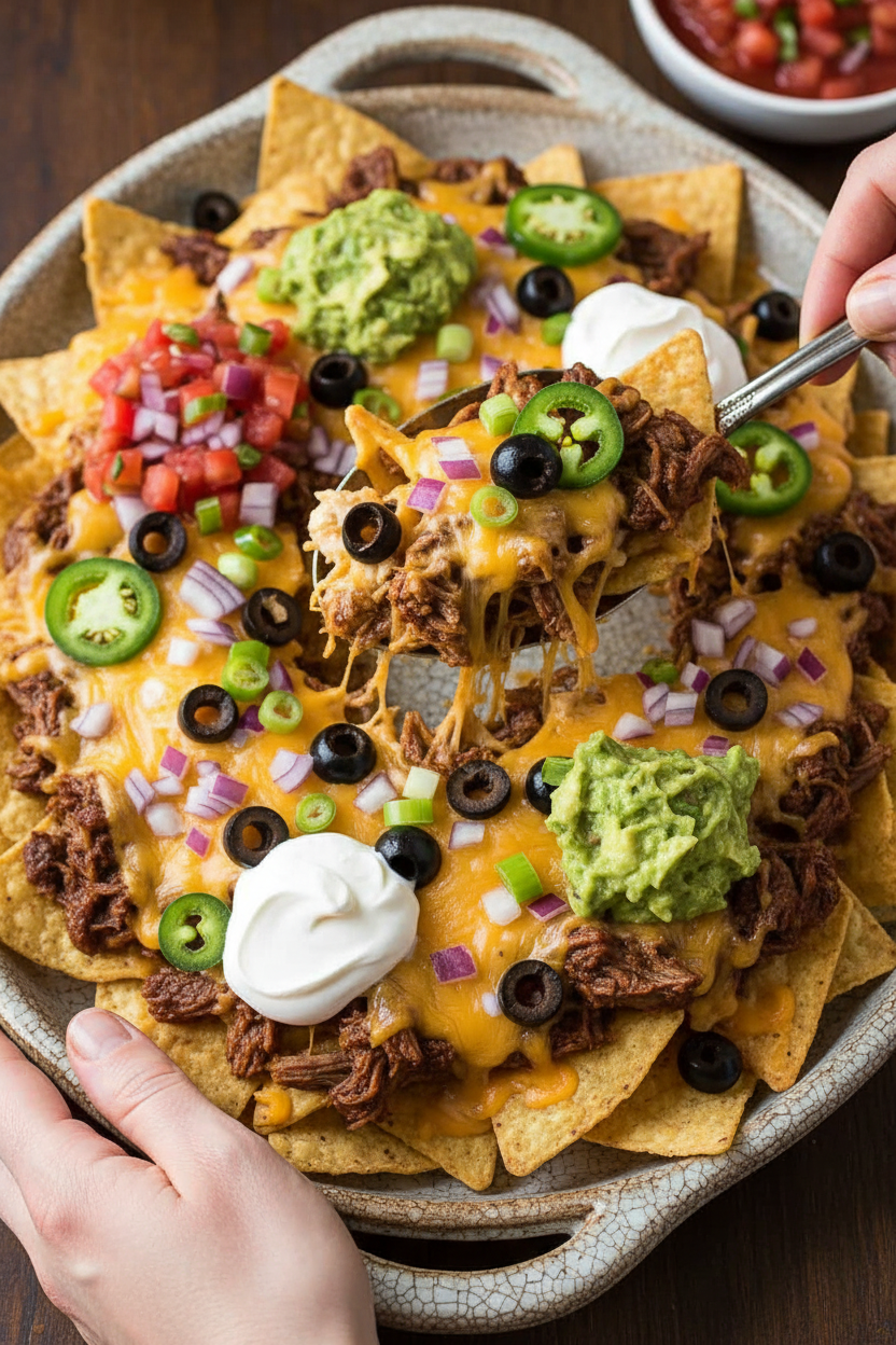 Easy Loaded Beef Nachos