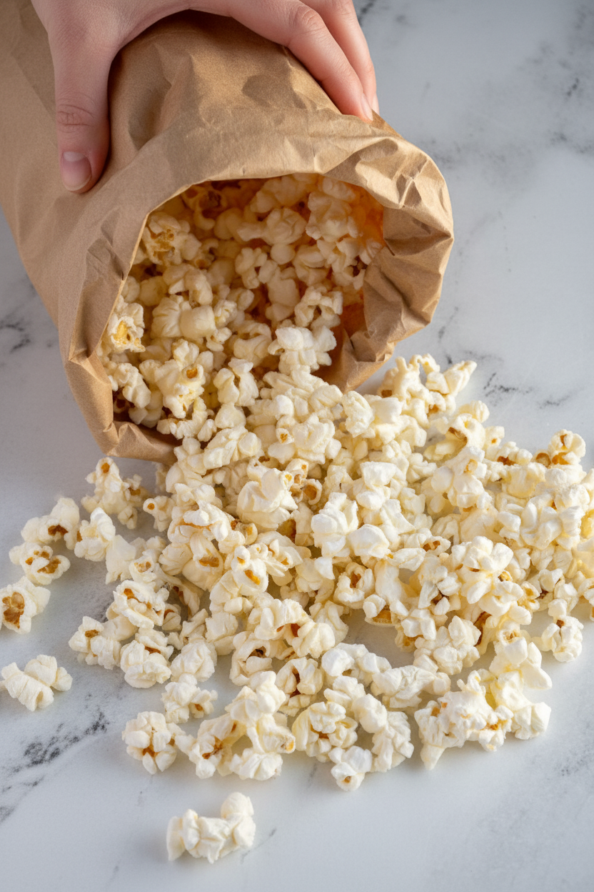 Easy Paper Bag Microwave Popcorn - The Schmidty Wife