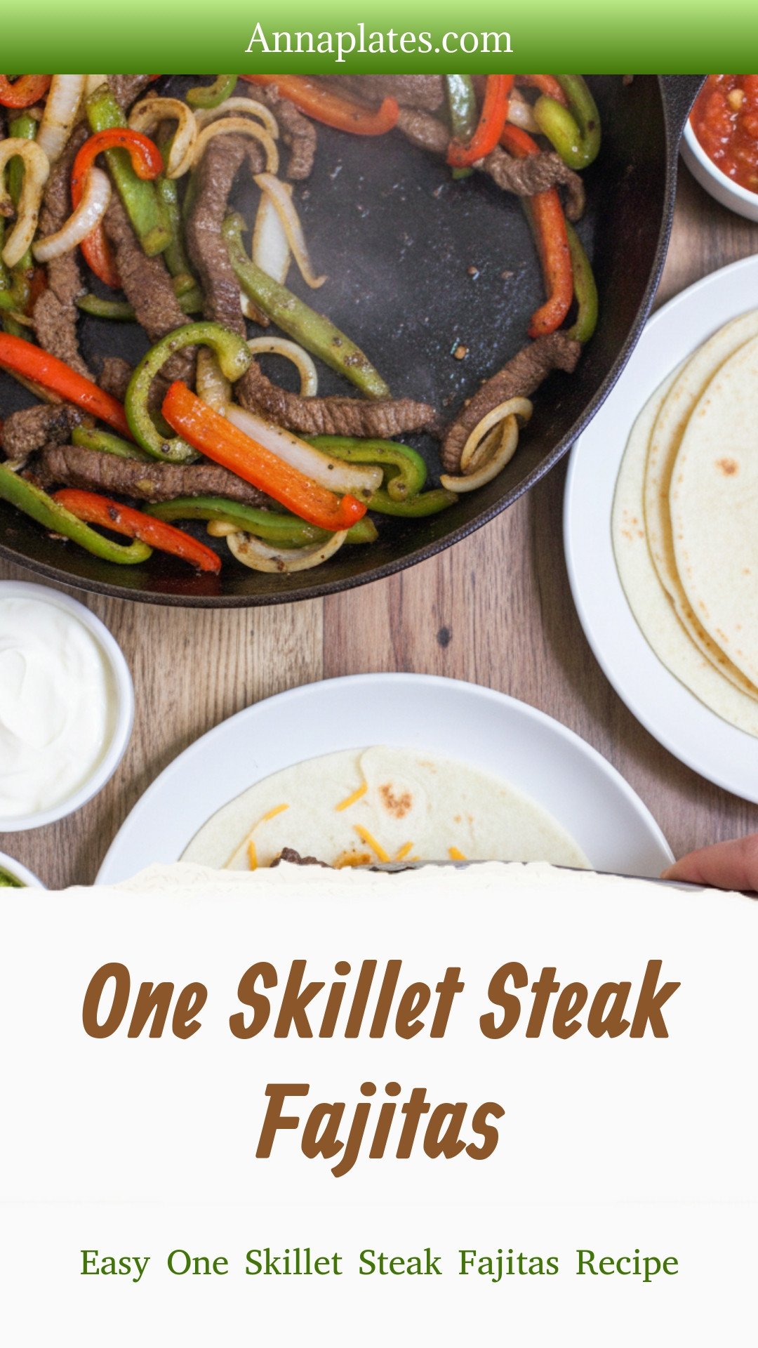 One Skillet Steak Fajitas