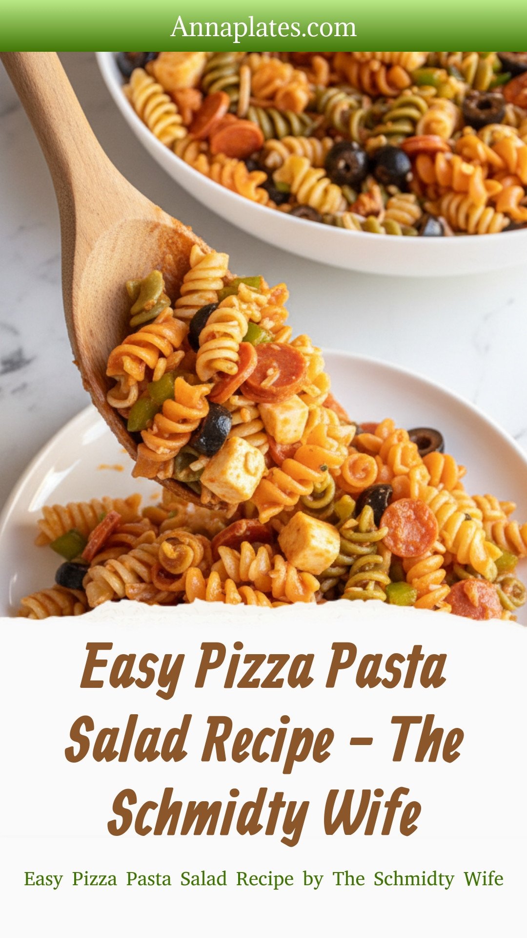 Easy Pizza Pasta Salad Recipe - The Schmidty Wife