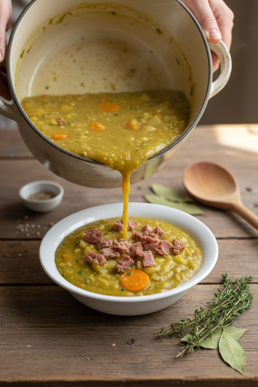 Easy Pressure Cooker Split Pea Soup with Ham - The Schmidty Wife