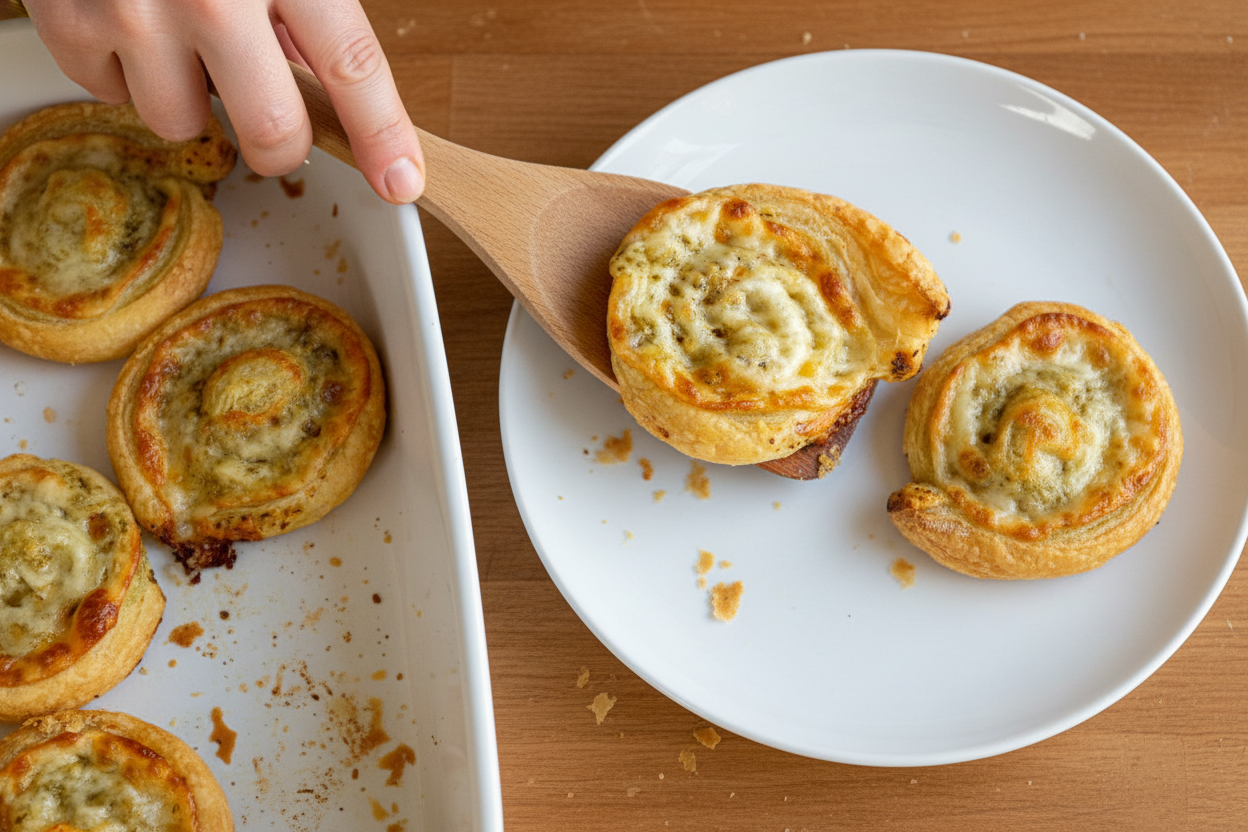 Easy Puff Pastry Pesto Pinwheels Recipe