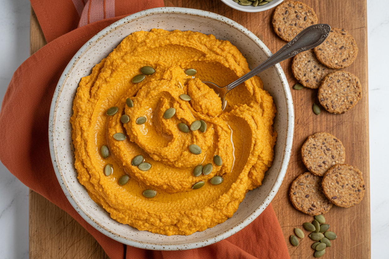 Easy Pumpkin Hummus Recipe - The Schmidty Wife
