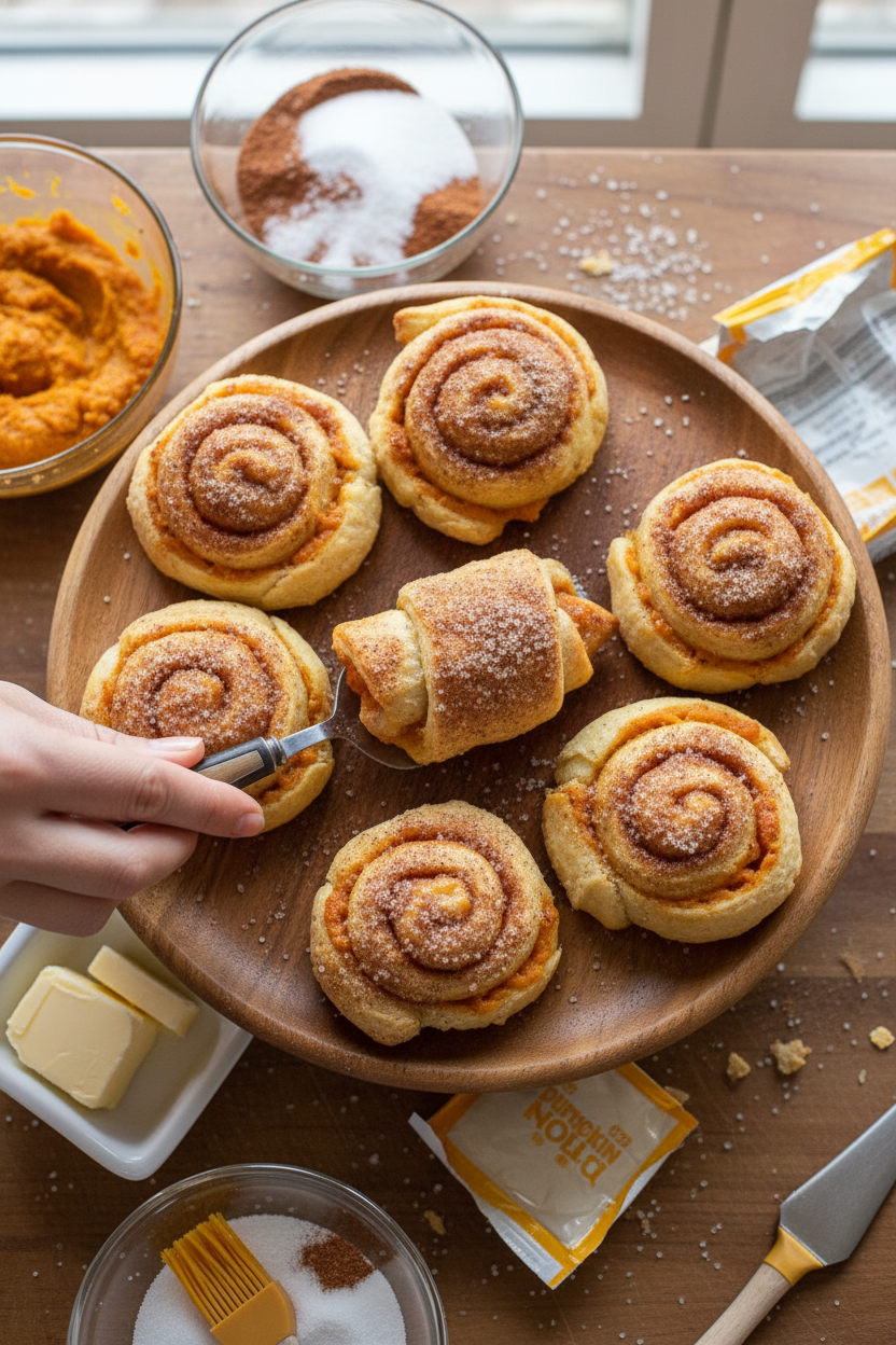 Pumpkin Pie Roll Ups Recipe