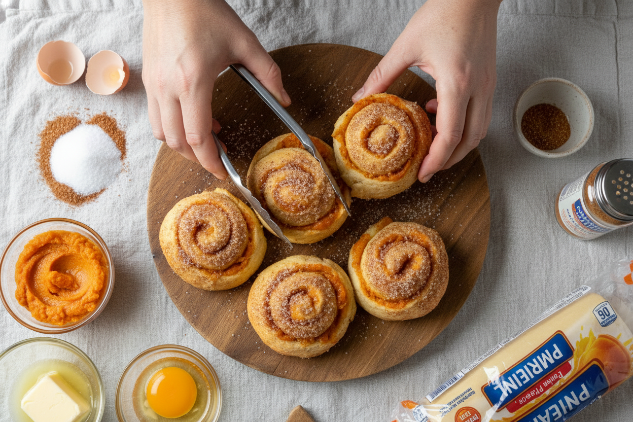 Pumpkin Pie Roll Ups Recipe