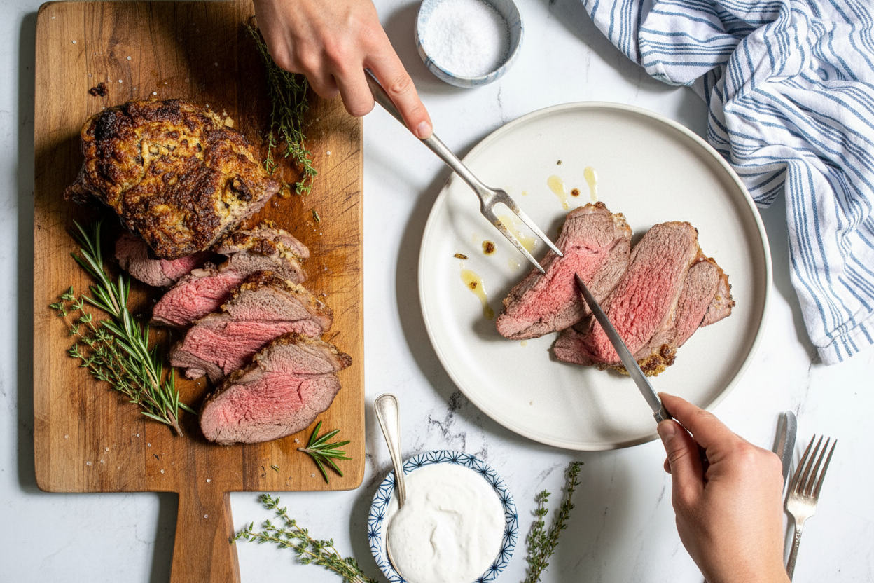 Roasted Boneless Leg of Lamb Recipe - The Schmidty Wife