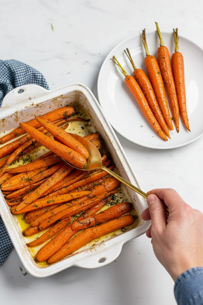 Easy Roasted Carrots with Dill - The Schmidty Wife