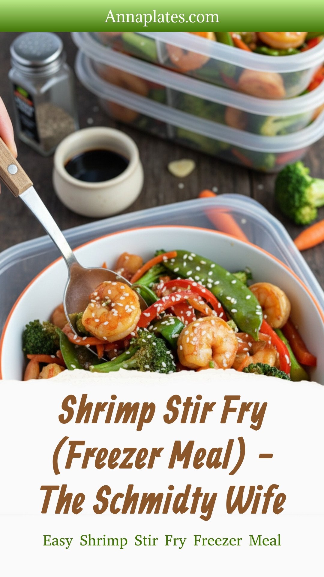 Shrimp Stir Fry (Freezer Meal) - The Schmidty Wife