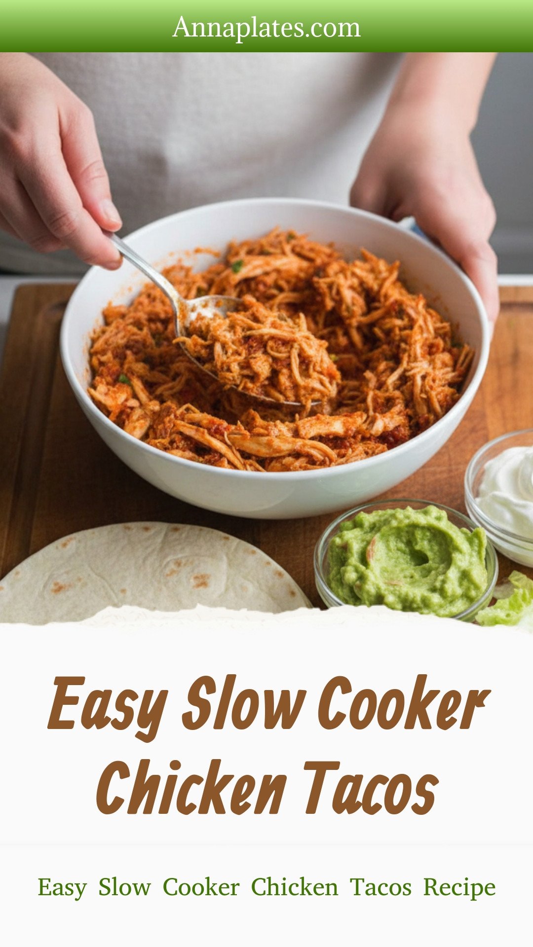 Easy Slow Cooker Chicken Tacos