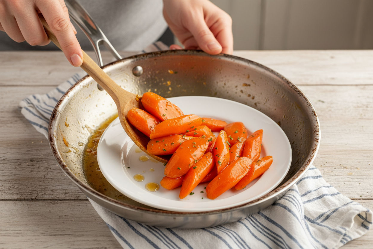 Easy Stovetop Honey Glazed Carrots - The Schmidty Wife