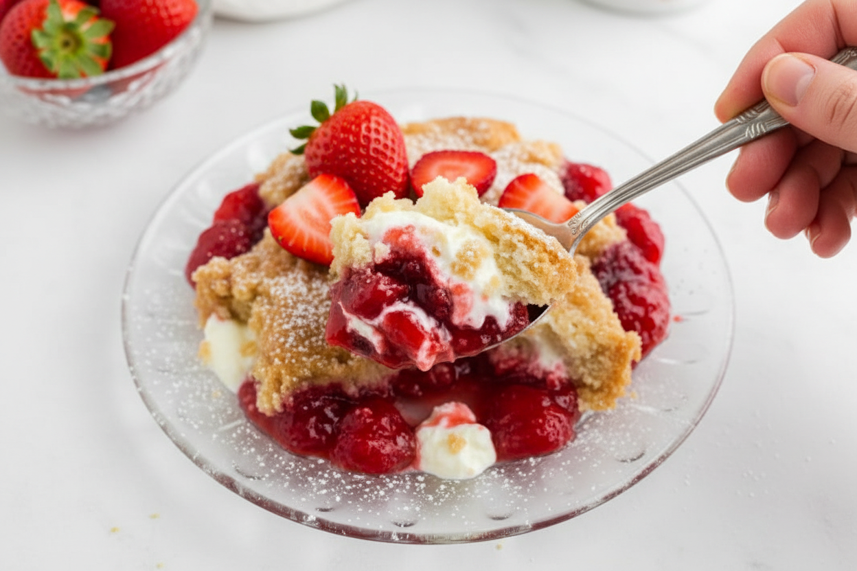 Strawberry Dump Cake