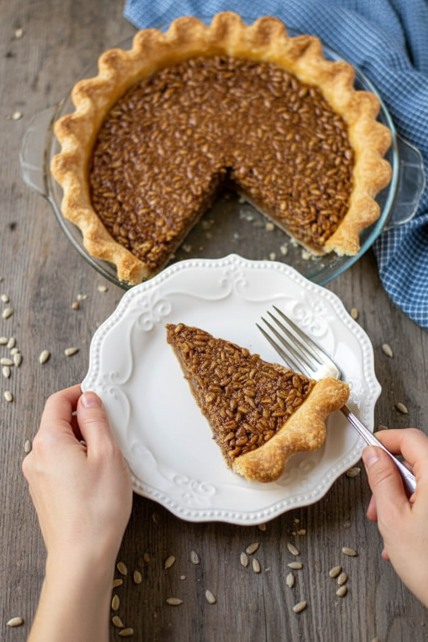 Easy Sunflower Seed Pie Recipe - The Schmidty Wife