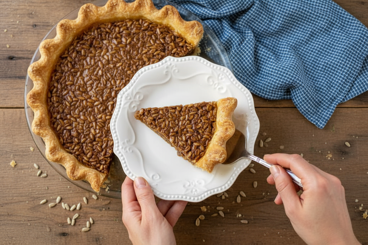 Easy Sunflower Seed Pie Recipe - The Schmidty Wife