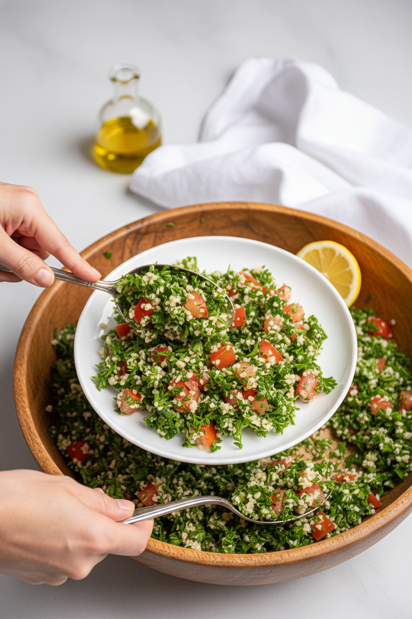 Easy Tabbouleh Salad Recipe - The Schmidty Wife
