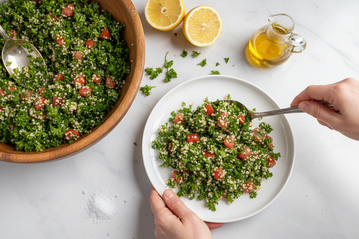 Easy Tabbouleh Salad Recipe - The Schmidty Wife