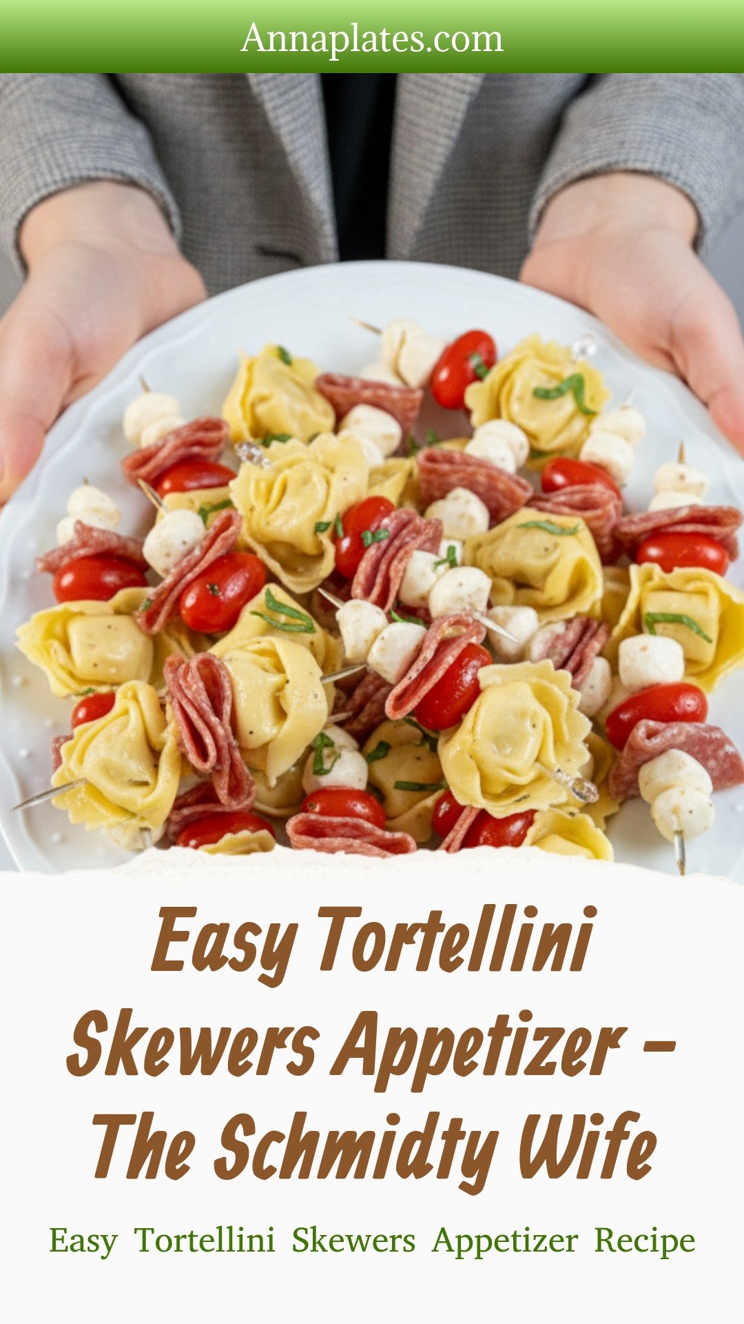 Easy Tortellini Skewers Appetizer - The Schmidty Wife