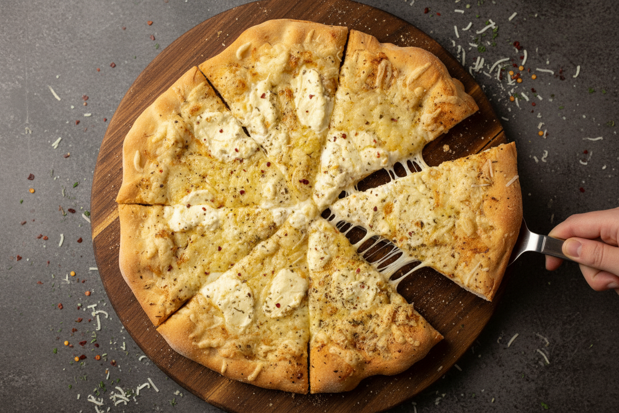 Easy White Pizza Recipe - The Schmidty Wife