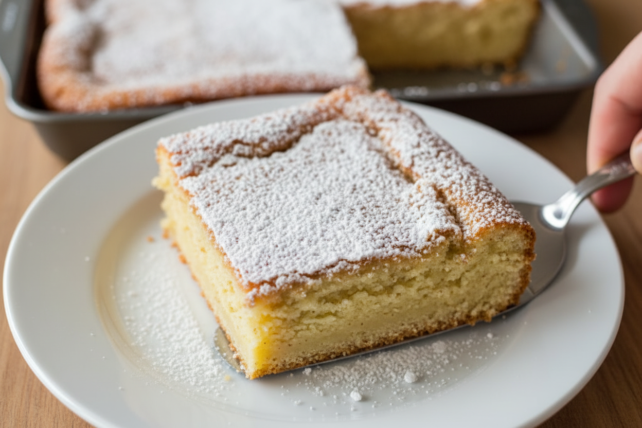 Eggnog Gooey Butter Cake